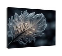 IEPOZWA Large Abstract Canvas Wall Art Abstract Patterns Minimalist Watercolor Decor, Modern Neutral Painting for Living Room,Bedroom, Office(White 86)-60x90cm Framed