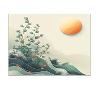 IEPOZWA Modern Abstract Wall Art Abstract Geometric Patterns Minimalist Neutral Canvas Painting Decor Art Contemporary Picture Prints for Living Room Bedroom(Grey 192)-70x100cm Unframed