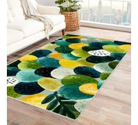 IEPOZWA Sand dune Soft Machine Washable for Bedroom Living Room Office Non-Slip Eco-Friendly(Black)-120x180cm