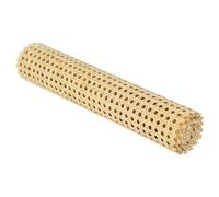 Ieron 1 Roll Caning Material, Hessian Fabric Roll, Rattan Cane Webbing, 35cm x 1m Natural Rattan Cane Webbing Roll for Furniture Chair Cabinet