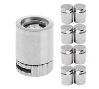 Ieron 10 Pieces Mini Electric Lights for Dollhouse, Crafts & DIY, Battery Included, Silver, Plastic, 1:12 Scale