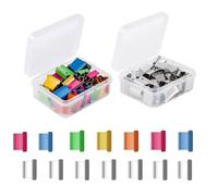 ieron 100 Pcs Refill Clip, Small Binder Clips Stainless Reusable Steel Paper Clam Clip for Fixing Loose Leaf Paper Desk Document Office Home School