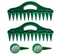 Ieron 12 Holes Seed-in Soil Digger Planter - Garden Seed Spacer with Adjustable Seeds Dispenser for Planting Seeds and Bulbs(4 PCS)