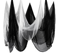Ieron 2 Pcs Halloween Creepy Cloth, Halloween Decorations Cotton Muslin Spooky Cheesecloth for Halloween Party Indoor Outdoor Spook Houses Doorways