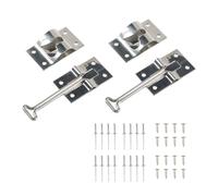Ieron 2 Set for RV Door Holder,4 inch Upgrade Snap Noiseless Trailer Door Latch,T-style engineered, Keep Door Open for Cargo Trailer, Truck,Versatile Use