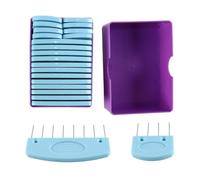 Ieron 20 Pieces Knitting Blocker Knitting Blocker Knitting Set Knitting Locking Combs Tension Pins Comb Needles For Tensioning(blue).