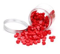 ieron 200 Pieces Octagon Sealing Wax Beads Sticks Sealing Wax Beads for Wax Stamp Sealing, Ideal for Sealing Letters, Envelopes, Wedding Invitations, Snail Mails(Red)