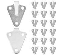Ieron 20pcs 3 Hole Tarpaulin Hook Trailer Hook Tarpaulin Attachment Net Hook Fixing Hook Pull Wire Hook Tie Down Ring Trailer Net Mounting Hook Tarpaulin Load Fixing