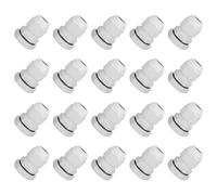ieron 20Pcs Cable Gland M20 x 1.5 for 6-12mm Waterproof IP68 Plastic with Rubber Seal Locknut Clamping Slats Stuffing Box Insulation Cable Entry Electrical Installation