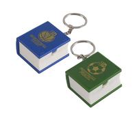 Ieron 2pcs 3d Book Shaped Keychain Mini Backpack Keychain 3d Folding Keychain School Bag Pendant Football And Basketball