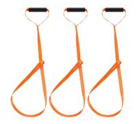 Ieron 3pcs Deer Drag Straps Outdoor Gear Deer Pull Rope with Self-locking Ring and Easy-to-grip Handle for Dragging Game Equipment and Supplies Orange