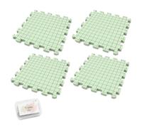 Ieron 4 Pack of Blocking Mats for Knitting Knitting Mats with 50 T-pins for Crochet Projects or Needlepoint (Green)