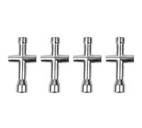 Ieron 4 Pcs Cross Wrench Sleeve Mini Spanner Metal Hexagon Socket Wheel Spanner M2 M2.5 M3 M4 Screw Nut Wrenches Maintenance Tool For RC Model Car Truck Buggy