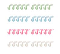 ieron 40 Pcs Clothes Hanger Connector Hooks, Mini Multicolor Cascading Space-Saving Clip Drop Coat Hanger Connection Hooks for Wardrobes Organise