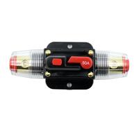 ieron 50 Amp Inline Circuit Breaker with Manual Reset, Fuse Holder Waterproof 12-24V, Inline Fuse Inverter for Car Marine Trolling Motors Boat