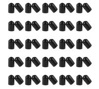 Ieron 50pcs Rubber End Caps Vinyl Round Tube Bolt Cap Cover Screw Thread Protector 8mm