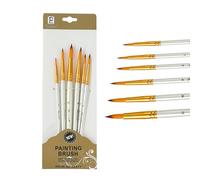 ieron 5Pcs Paint Brushes Set, Professional Nylon Hair Brushes Artist Paint Brushes for Acrylic Painting, Watercolor, Oil Paintings, Watercolor, Gouache Painting(Round)