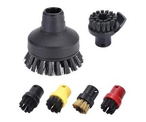 Ieron 6 PCS Nylon Round Brushes For Karcher,K-Rcher Round Brush Set,Steam Cleaning Brush,Steam Cleaner SC1 SC2 SC3 SC4 SC5 4 Round Brush + 2 Large Round Brush