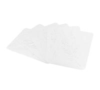 Ieron 6-Piece Mandala Feather Stencil Set - Reusable DIY Stencils for Vintage Art, Scrapbooking, Floor, Wall, Fabric (29.7 x 21 cm)