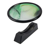 ieron 7-inch Rotating Dynamic Sand Painting Photo Frame 3D Dynamic Hourglass Deep Sea Ocean Decoration Glass Flowing Sand Scene Suitable for Home Office Stress Relief Zen Gift