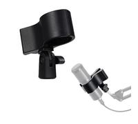 ieron Adjustable Mic Holder for Microphones with Outer Diameter Between 32mm and 60mm, with 5/8" Male to 3/8" Female Screw Adapter (Black)