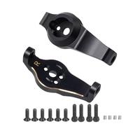 Ieron Brass C-Hubs Caster Blocks Diff Cover Brass Front Axle Counter Weight for 1/10 RC Crawler TRX6 TRX4 Upgrade Parts (Black)