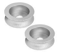 Ieron Bullnose Grinding Wheel,Porcelain Bullnose Tool Hole Diameter 20mm 7.3cm Brazed Grinding Wheel Concave Abrasive Wheel For Stone Ceramic(Concave Grinding Wheel H:2.0cm)