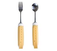 Ieron Cutlery Set for Parkinson's Patients - Non-Slip Spoon and Fork for Elderly, Disabled, Arthritis, and Parkinson's Disease - Ergonomic Tableware for Easy Use by Adults