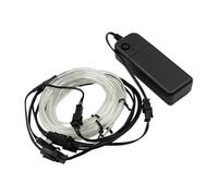 Ieron El Wire Ice Blue Neon Rope Strip Lights Neon Glow Electroluminescent Wire 5 in 1 Meter for Parties DIY Decoration