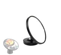 ieron Espresso Shot Mirror Magnetic, 360° Rotation Adjustable Coffee Reflective Mirror Attachable to Both Metallic and Non-Metallic Surfaces, Black