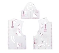 ieron Fashion Design Ruler for Women's Blouse Cloth Design - School Student Apparel Drawing Template, Garment Prototype Sewing Ruler 1:5 160/84A