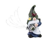 Ieron Garden Gnome Statue,Solar Garden Statue Outdoor Decor,Large Gnomes with Solar Light,Standing Statue for Patio,Lawn,Yard Art Decoration,Figurine Ornament Gift