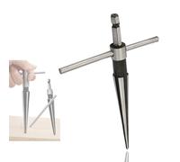 ieron Hexagonal Tapered Reamer 5mm-22mm T-Shape Cone Milling Cutter Woodworking Tools Carbon Steel, Hand Miller, for Cone Holes, Simple Screw Holes