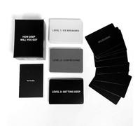 Ieron How Deep Will You Go Card Game Icebreaker Conversation Cards Deep Conversation Card Game Fun Family Party Card Game Adult Game Night Trivia Card Game