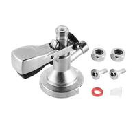 Ieron Keg Cap Tap Head G5/8 Thread Keg Flat Keg Type A Beer Outlet, Brewing Barrel Beer Taps 304 Stainless Steel Beer Tap for Bars Restaurants Family Celebrations