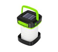 Ieron LED Camping Lantern， Solar and USB Rechargeable Emergency Lights， Collapsible Camp Lanterns for Power Outages, Night Hiking and Camping