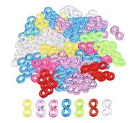 Ieron Loom Bands S Clasps,500Pcs Colorful S Clip for Loom Bands,Loom Band Hooks for Craft Making DIY Bracelet Connector Weaving,Plastic Connectors Handicrafts Clips