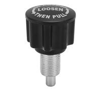 Ieron M16 Pull Pin Spring Knob Replacement Parts for Home Fitness Height Adjustment Screws Equipment Black 10pcs