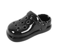 ieron Perforated Shoe Ceramic Cigarette Ashtray,Crocs Shoe Ashtray (Black)