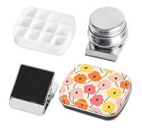 Ieron Portable Mini Tin Box 12 Hole Empty Watercolor Palette Small Paint Storage Kit With Magnetic Clip And Oil Bottle Easy To Install Art Supplies For Hobbyists