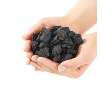 Ieron Premium 2KG Natural Volcanic Lava Rocks, Black and Red, for Indoor/Outdoor Fire Pits, Fireplaces, Gas Grills and Landscaping