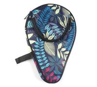 Ieron Premium Table Tennis Bat Cover with Ball Pouch - Lightweight Ping Pong Paddle Case, Pocket Table Tennis Bat Cover, Blue