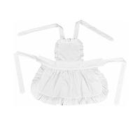 Ieron Retro Chefs Apron Adjustable Ruffle Apron Cooking Baking Maid Costume Women Aprons Waitress Apron for Gift