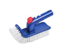 Ieron Rotatable Pool Brush Head with Hand Scrubber for Hot Tubs, Pools, Steps, and Corners - Ideal for Inground/Above Ground Swimming Pool, Spa, Bathroom, Kitchen (Blue)