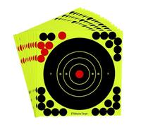 Ieron Shooting Discs Bright Yellow Self-Adhesive Stick-on Splatter Targets 10 Pack for Precision Practice Shooting Range Targets
