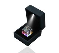 Ieron Six-Sided Sunlight Refraction Optical Glass Prism Crystal Ornaments Sunlight Refraction Colorful Optical Glass 20mm Refraction Optical Glass