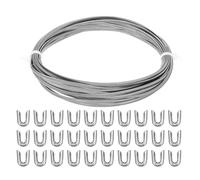 Ieron Stainless Steels Boning for Corset 33ft Fishscale Bone Chain and 30 Steel Boning Tips for Sewing Corset Dress -5mm