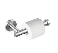 ieron Toilet Tissue Holders Bathroom, Toilet Roll Holders Bathroom Tissue Paper Dispenser SUS304 Stainless Steel Screws Wall Mounting-Silver