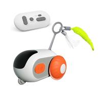 Ieron Turbo Tail for Cats Interactive with Remote Control Cat Interactive Plaything for Indoor Cats Gravity-Sensing Movement Intelligent Cat Ball Orange