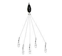 Ieron Ultimate Alabama Rig, 5-Arms Umbrella Rigs for Striped Bass Fishing, Trolling Bladed Rig